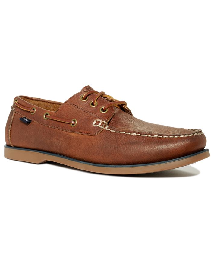 Polo Ralph Lauren Bienne Tumbled Leather Boat Shoes & Reviews - All Men's  Shoes - Men - Macy's