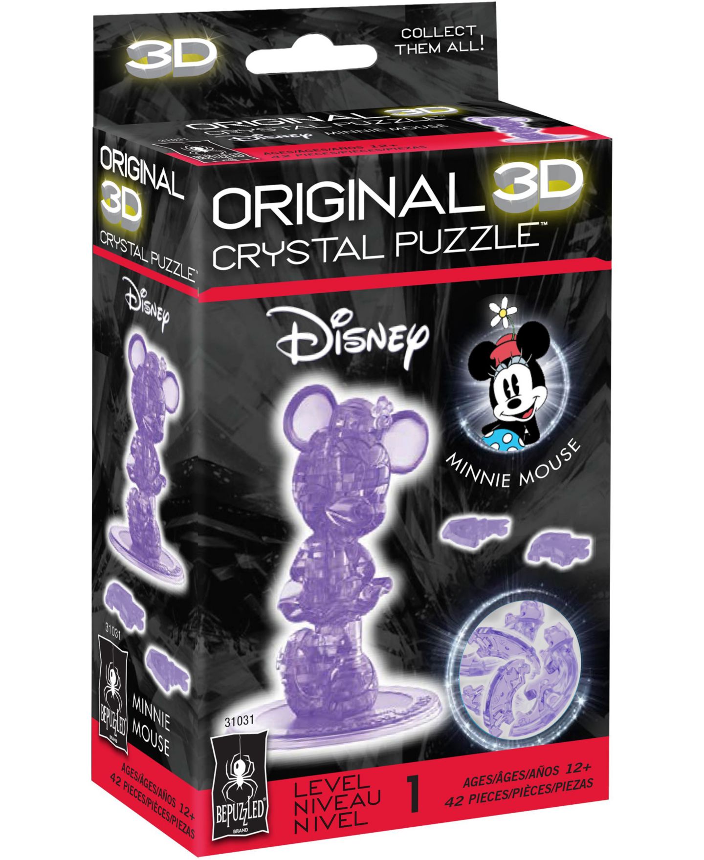 3D-пазл BePuzzled Minnie Mouse хрустальный, 42 детали, от 12 лет — фото 1