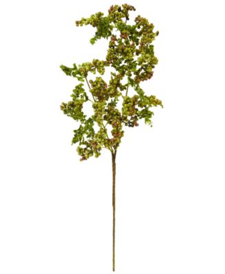 Nearly Natural - 25" Berry Spray Artificial Flower, Set of 6