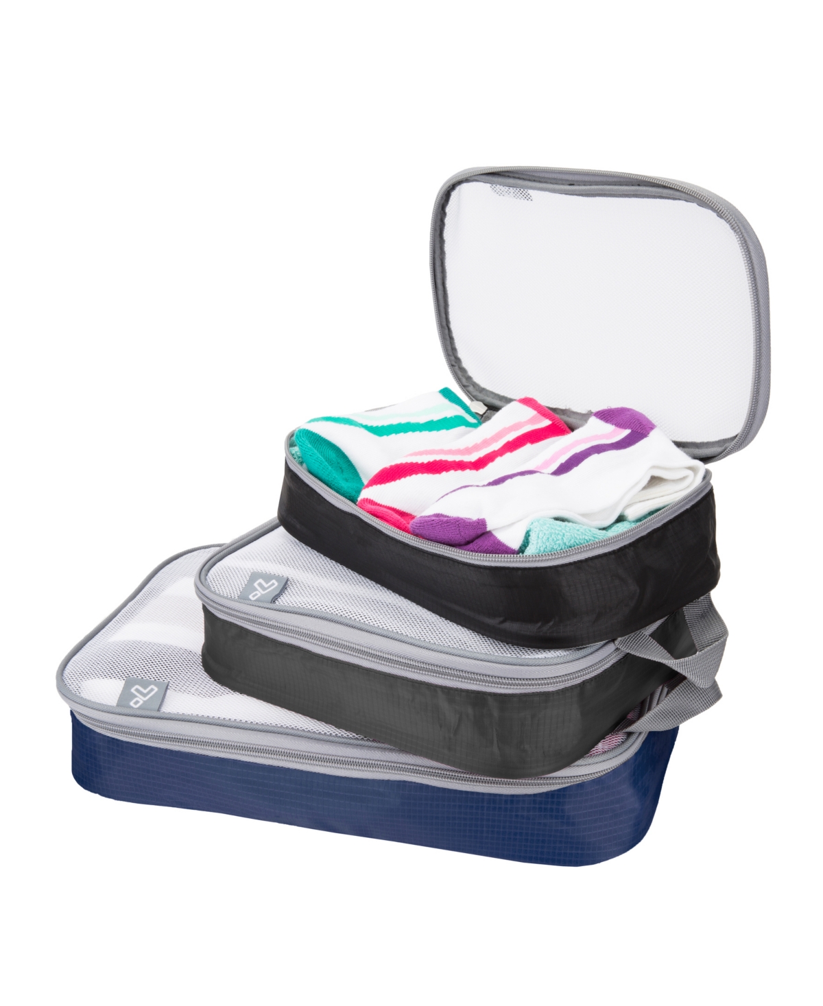 Dartwood Compression Packing Cubes - Suitcase Organizer Bags Set for  Travelling - 1 Set/9 pieces (Black) - Black