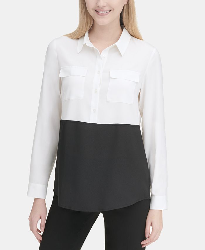 calvin klein tunic tops