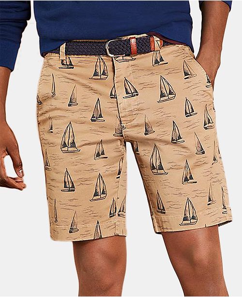sailboat print mens shorts