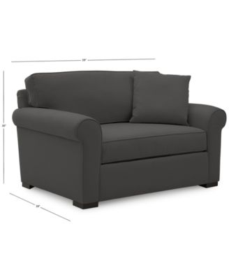 CLOSEOUT! Astra 59" Roll Arm Fabric Chair Bed