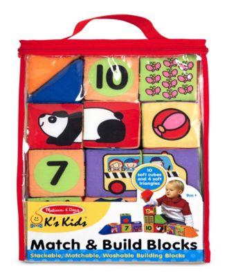 Kids' Match & Build Toy Blocks