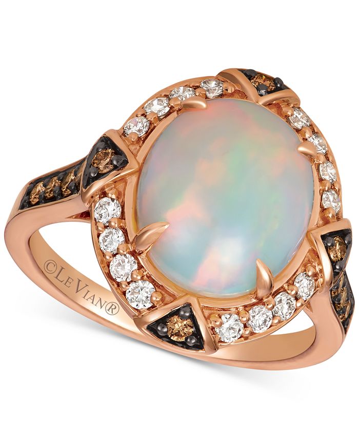 Le Vian - Opal (2-1/5 ct. t.w.) & Diamond (1/2 ct. t.w.) Ring in 14k Rose Gold