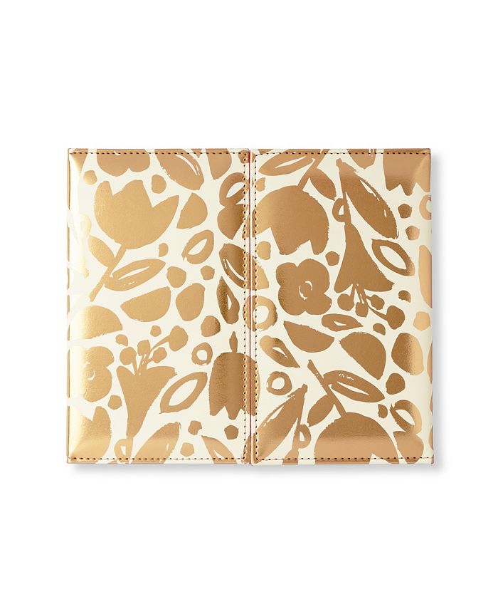 Kate Spade New York Weekly Trifold Desk Calendar, Golden Floral Macy's