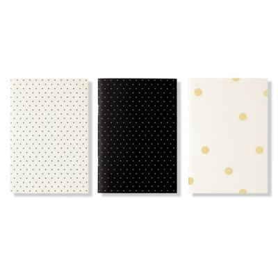 kate spade new york - KSNY Triple Notebook Set Black Dot