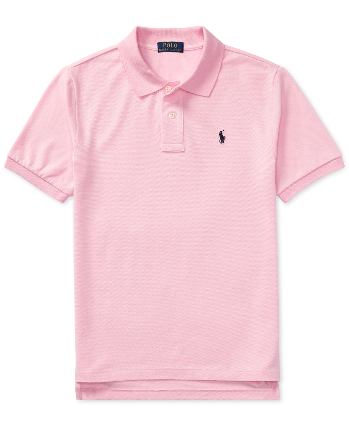 Polo Ralph Lauren Kids' Big Boys Cotton Mesh Logo Polo Shirt In Carmel Pink