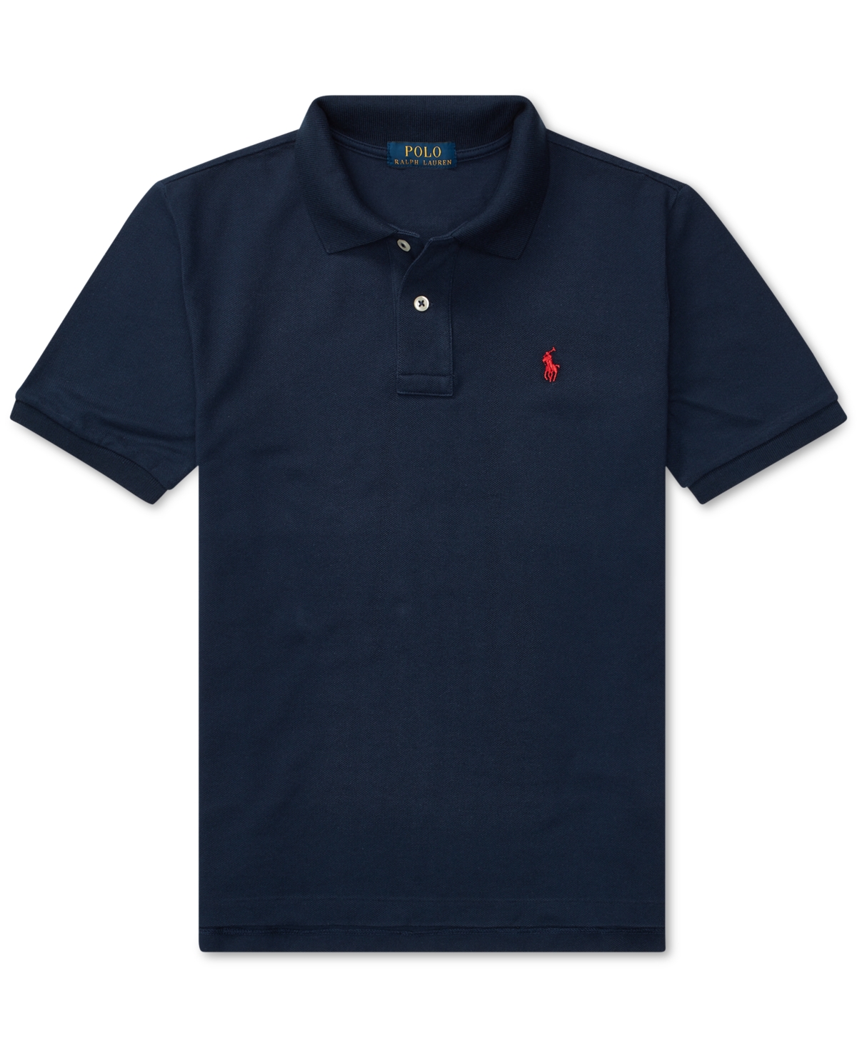 Polo Ralph Lauren Big Boys Cotton Mesh Logo Polo Shirt - French Navy