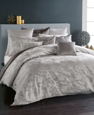Donna Karan Home - Donna Karan Collection Luna King Duvet in Platinum