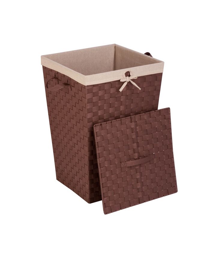 Honey Can Do - Decorative Woven Hamper with Lid