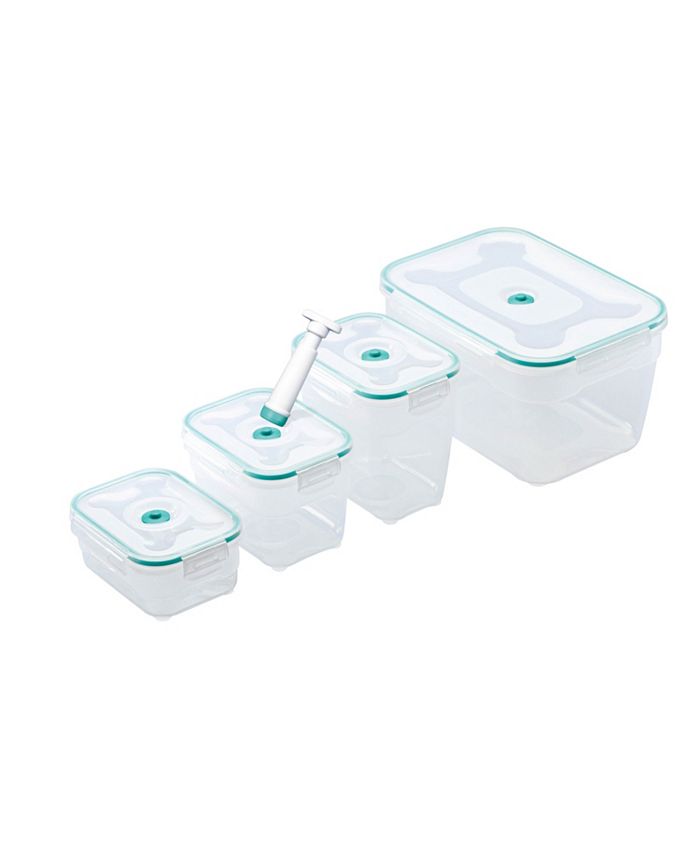 Honey Can Do Vac N Save 9Pc. Rectangular Food Storage Set Macy's