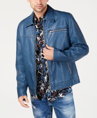 macy's inc men's leather jacket