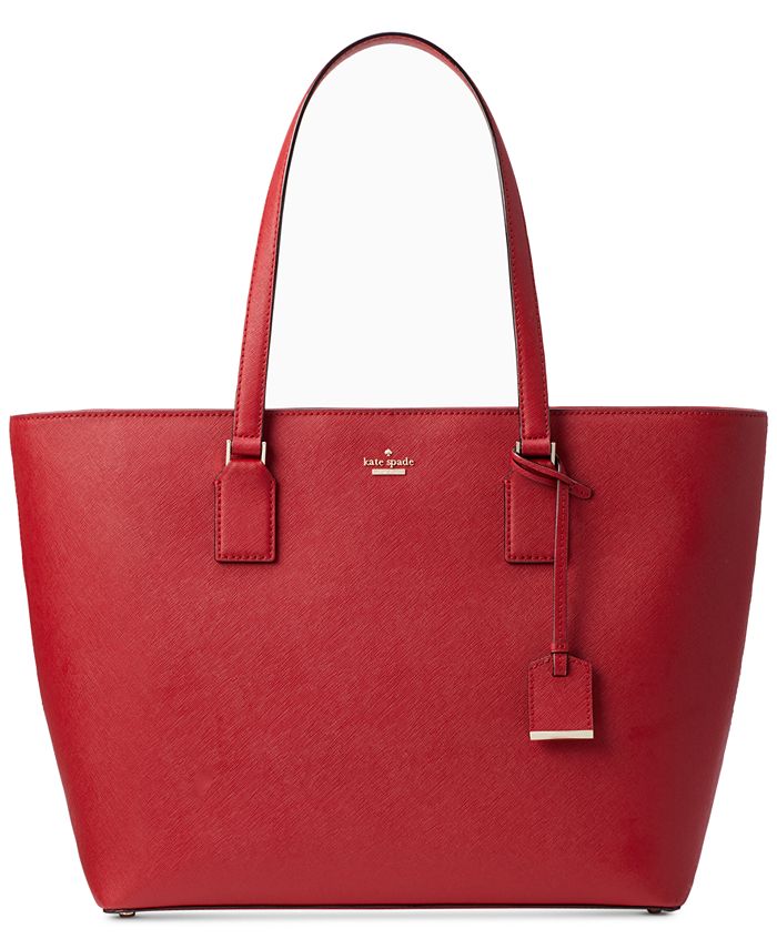 Kate Spade New York Pink Sunset Cameron Street Large Lucie Leather Tote, Best Price and Reviews