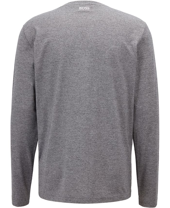 Hugo Boss BOSS Men's Logo Graphic Long-Sleeve Cotton Shirt & Reviews ...