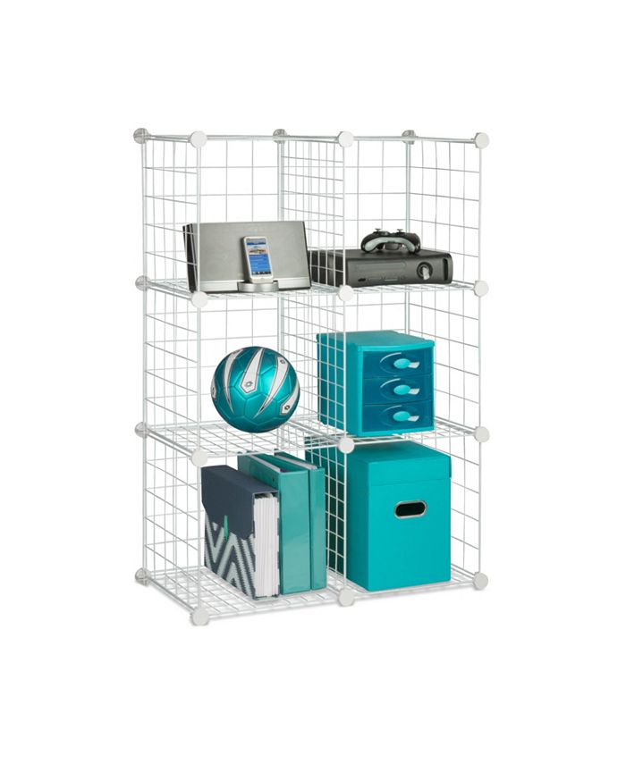 Honey Can Do 6 Pack Modular Mesh Storage Cube, White Macy's