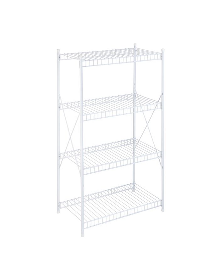 Honey Can Do 4Tier Wire Storage Shelf, White Macy's