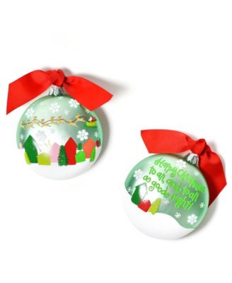 Coton Colors - Happy Christmas To All Glass Ornament