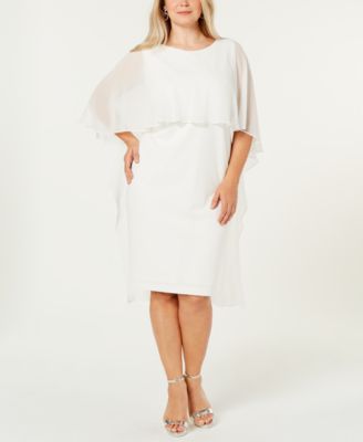 macy's calvin klein plus size dresses