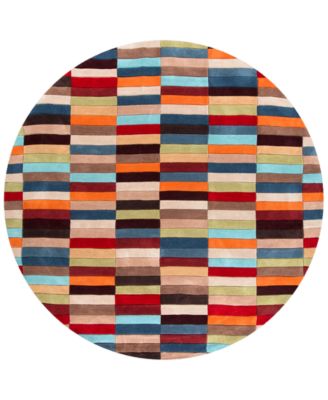 Surya - Cosmopolitan COS-9092 Dark Red 8' Round Area Rug