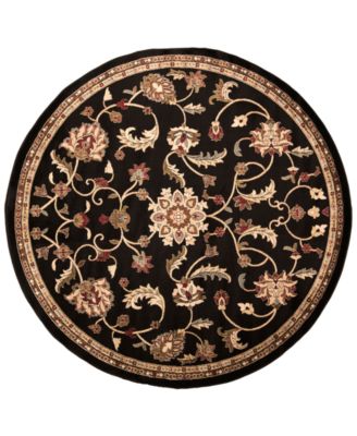 Livabliss Riley RLY-5025 Black 8' Round Area Rug - Macy's