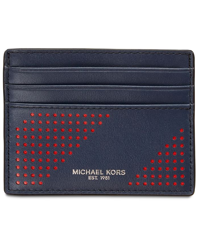 Michael Kors Men's Perforated Leather Card Case - Macy's