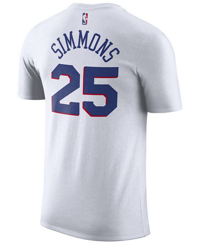 Nike Men's Ben Simmons Philadelphia 76ers Association Player T-Shirt ...