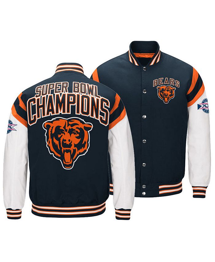Authentic NFL Apparel Men's Chicago Bears Home Team Varsity Jacket