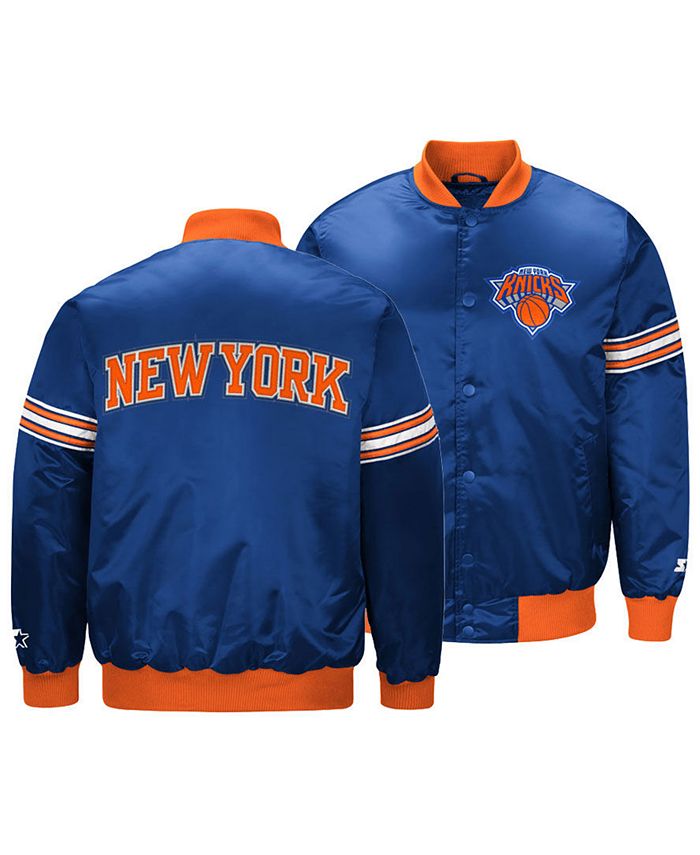 G-III Sports Men's New York Knicks Draft Pick Starter Satin Jacket - Macy's