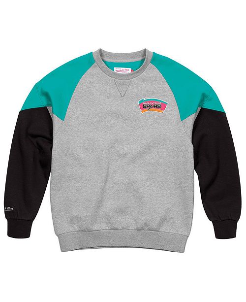 Mitchell Ness Men S San Antonio Spurs Trading Block Crew