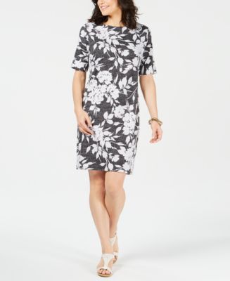 Karen Scott Petite Garden Printed Dress Created for Macy s Macy s