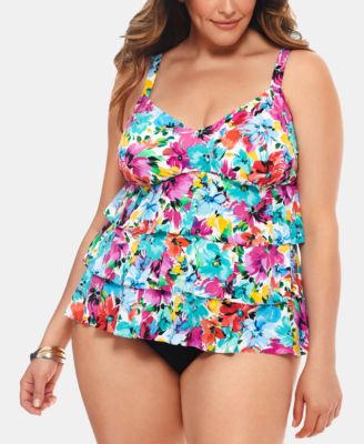 macys plus swim