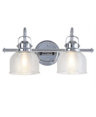 Virginia 2-Light Metal, Glass Led Vanity Light