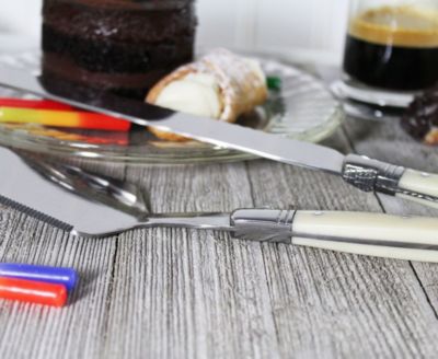 Laguiole Faux Ivory Conoisseur Cake Slicer and Server Set, 2 Piece.