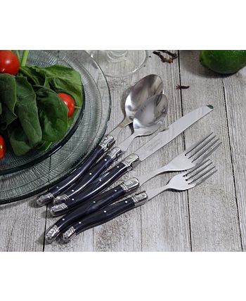 French Home - Laguiole 20-Piece French Blue Flatware Set, Service for 4