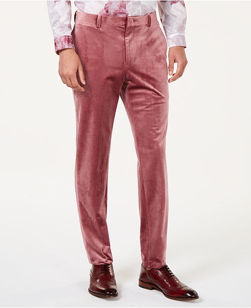 velvet trousers mens
