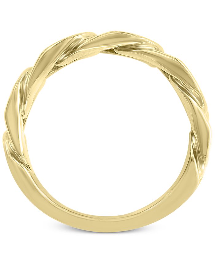 EFFY Collection EFFY® Men's Chain Link Ring in 14k GoldPlated Sterling
