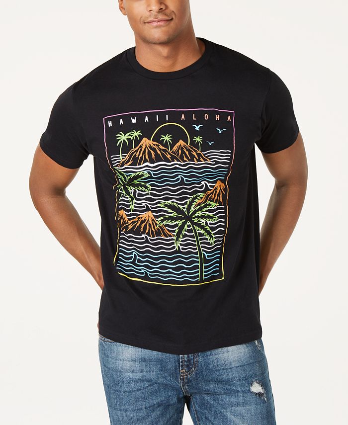 Univibe Stay Wavy Hawaii Men's Graphic T-Shirt - Macy's