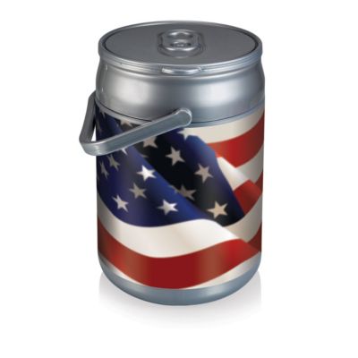 Picnic Time - American Flag Design Can Cooler