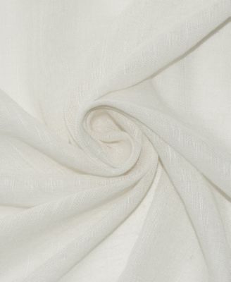 Slub Textured Linen Blend Grommet Top Curtain