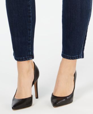 Seven7 Jeans Plus Size Velvet-Stripe Skinny Jeans  