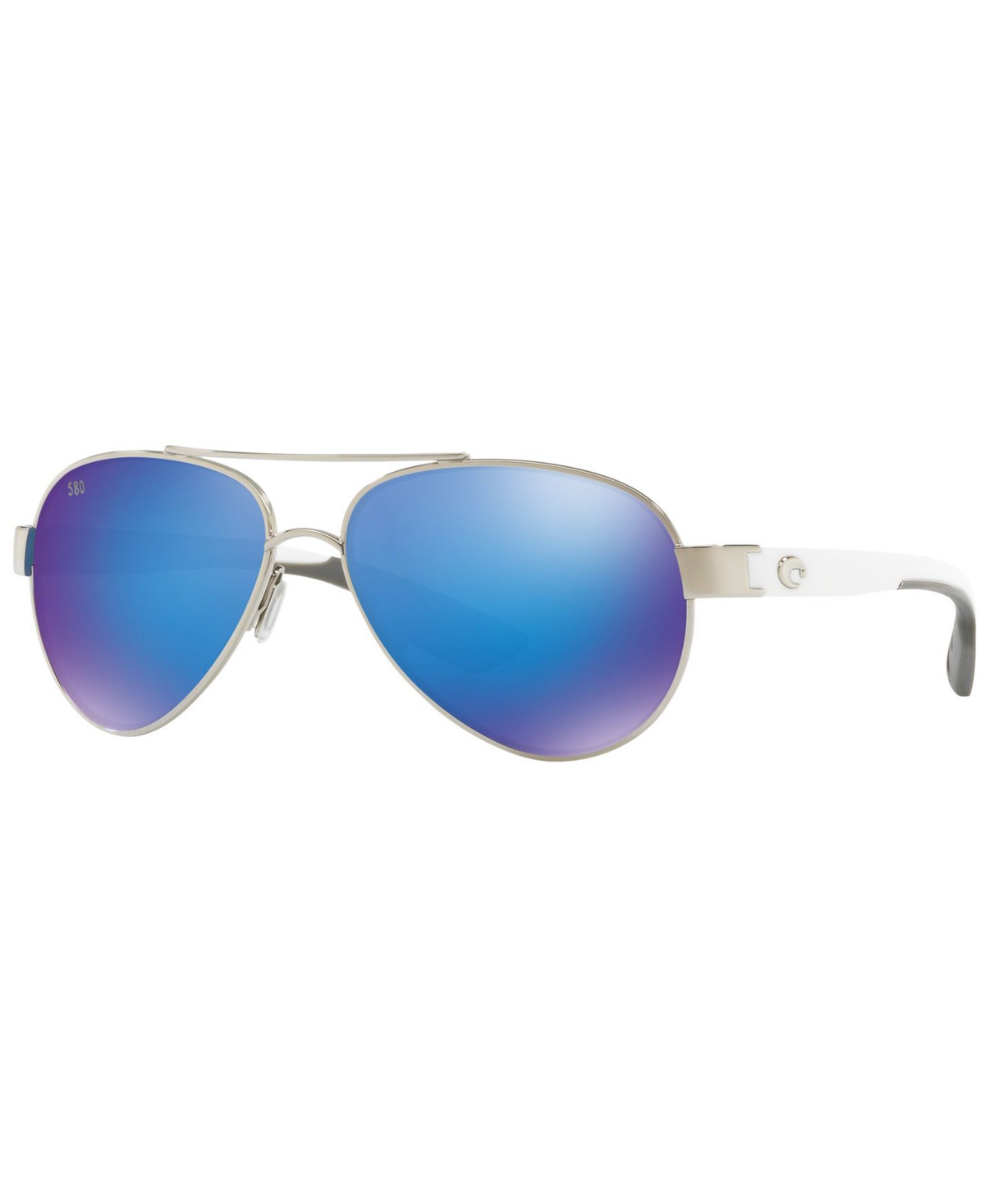 Shop Costa Del Mar Women's Polarized Sunglasses, Cdm Loreto 57 In Grey,blue Mirror