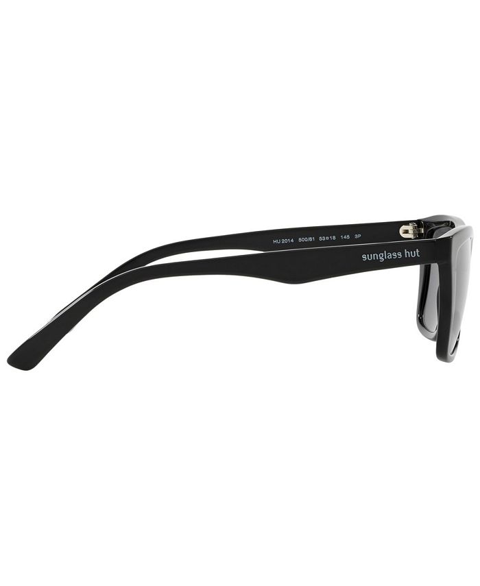 Sunglass Hut Collection Polarized Sunglasses, HU2014 53 - Macy's