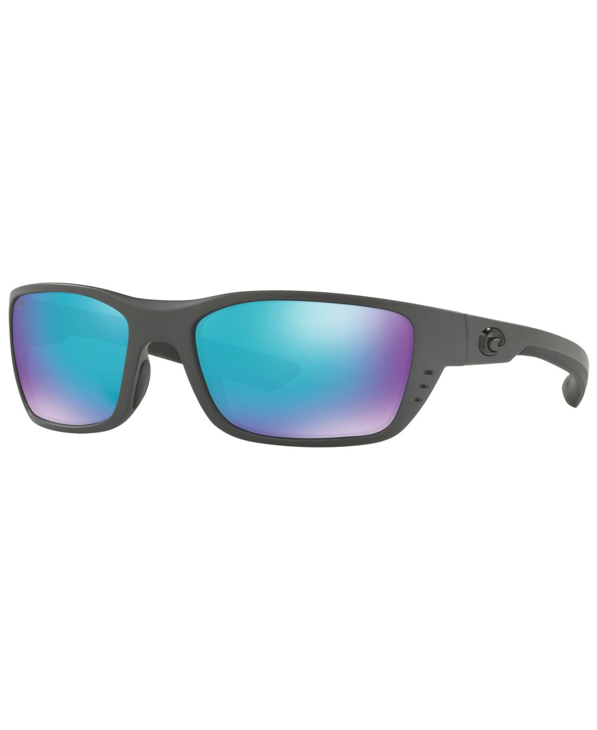 Costa Del Mar Polarized Sunglasses, Whitetip 58 In Grey Matte,blue Mirror Polar