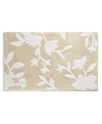 Martha Stewart Collection CLOSEOUT! Silh Floral 21" X 34" Bath Rug ...