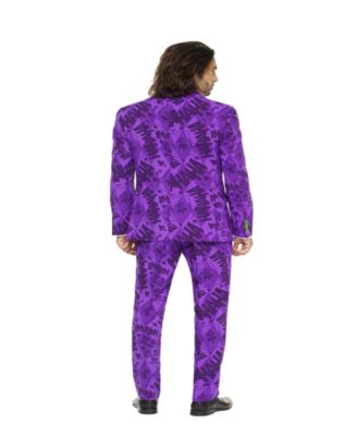 Men's The Joker Premium Costume - Official DC Comics Halloween Character - Slim Fit Suit - Purple - Includes Blazer, Pants and Tie