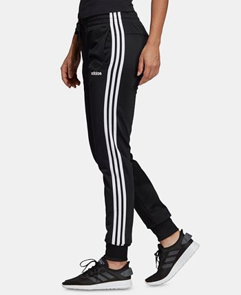 adidas Women s Essential 3 Stripe Tricot Joggers Macy s