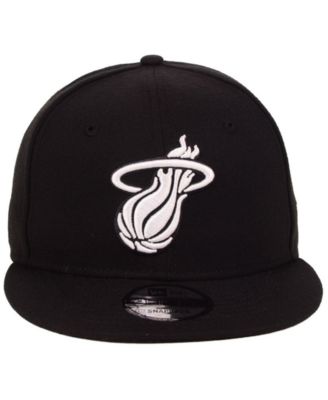 Miami Heat Black White 9FIFTY Snapback Cap