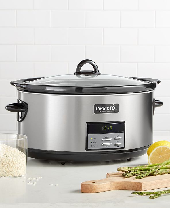 Crock-Pot Stainless Collection 8-Qt. Programmable Slow Cooker & Reviews ...