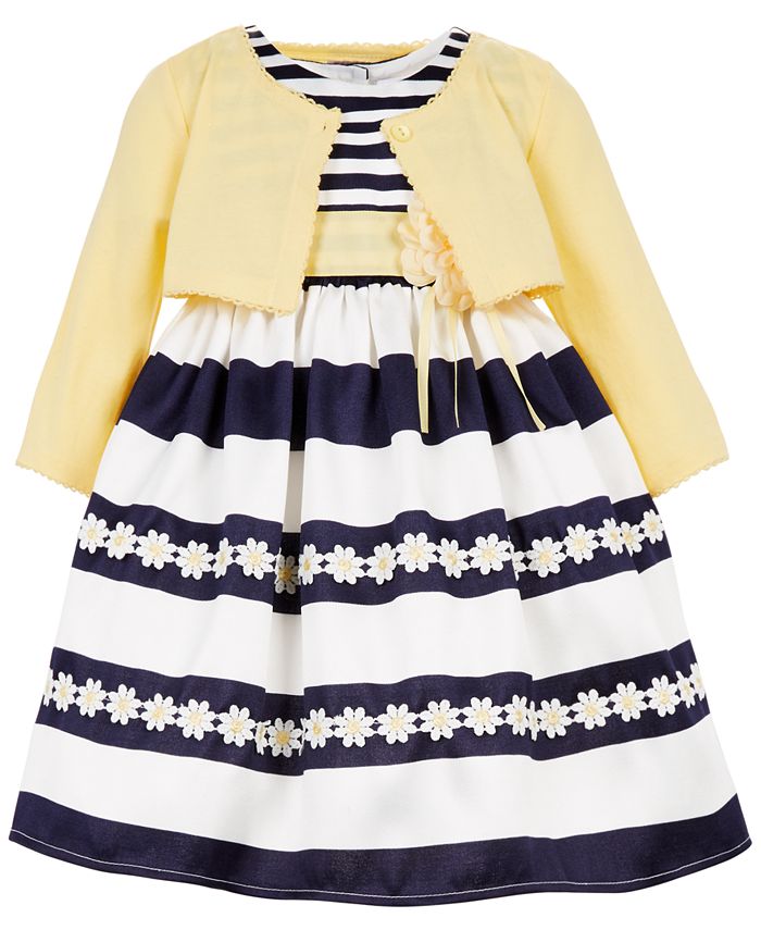 Blueberi Boulevard Toddler Girls Striped Dress Cardigan Macy s